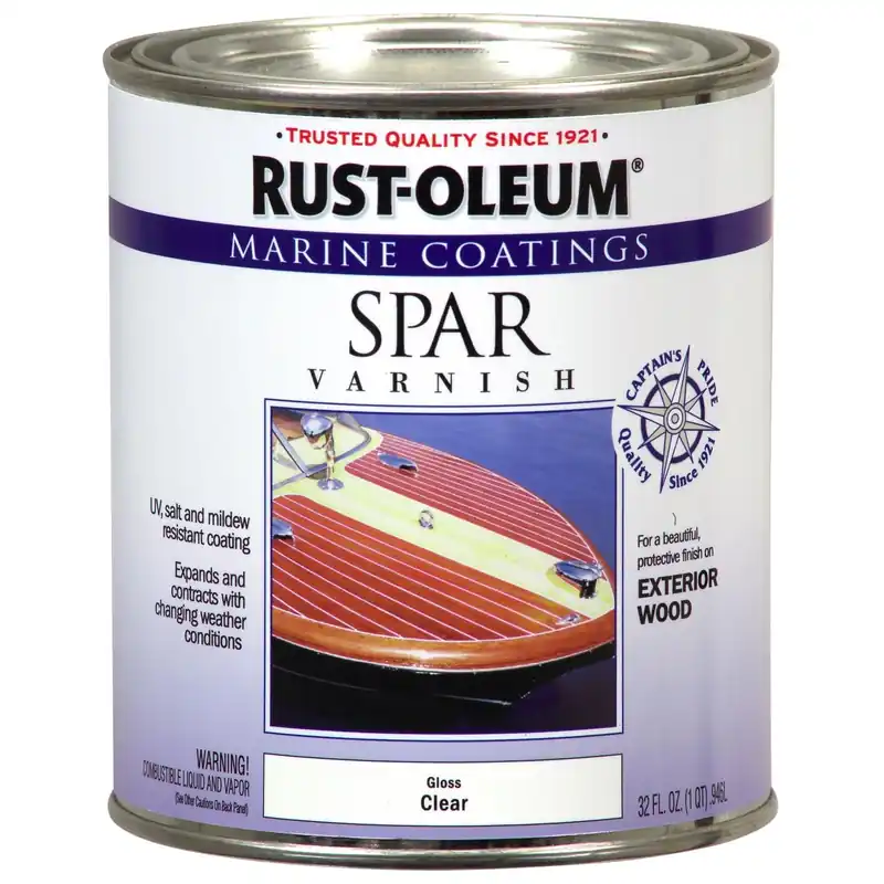 Marine Coatings Spar Varnish, Clear Gloss, 1-Qt.