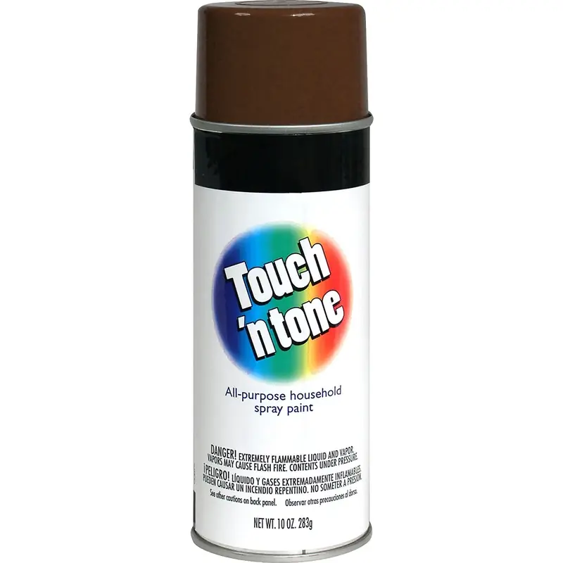 Multi-Purpose Spray Paint, Leather Brown, 10-oz.