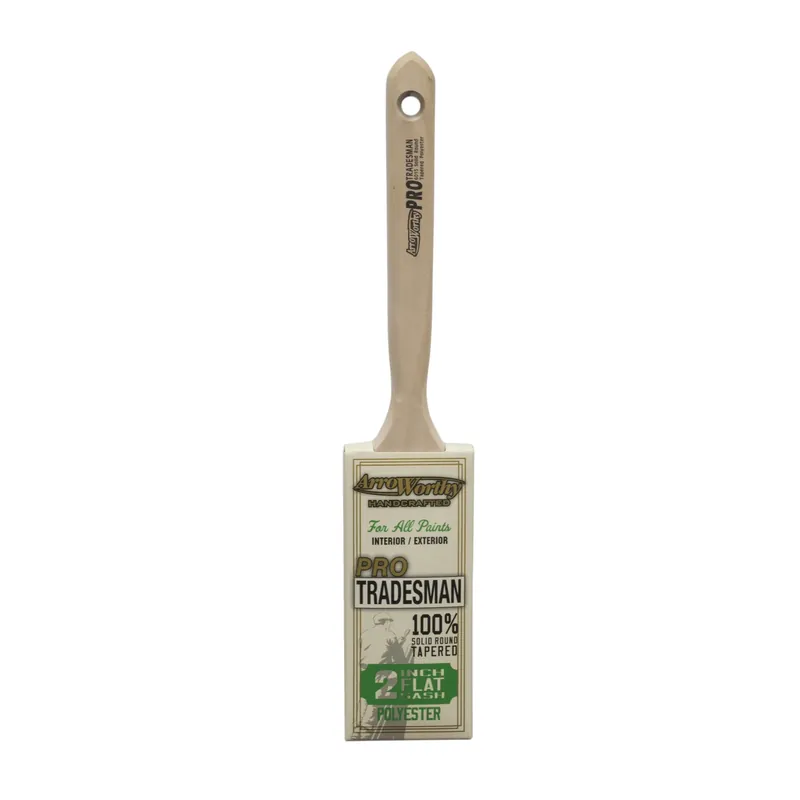 Pro-tradesman 2 In. Medium Soft Flat Paint Brush - Professional Quality