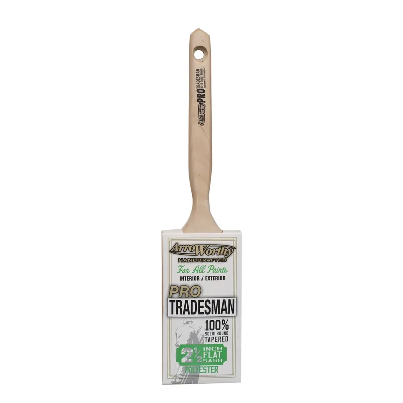 Pro-tradesman 2-1/2 In. Medium Soft Flat Paint Brush - Model 6015-2 1/2