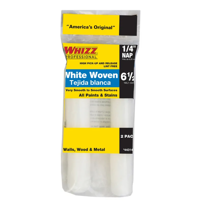 Whizz Woven 6.5 In. W X 1/4 In. Mini Paint Roller Cover 2 Pk