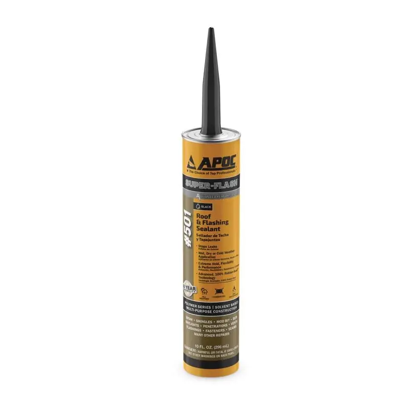Gloss Black Elastomeric Flashing Cement 10 Oz - Durable Roof And Foundation Coating