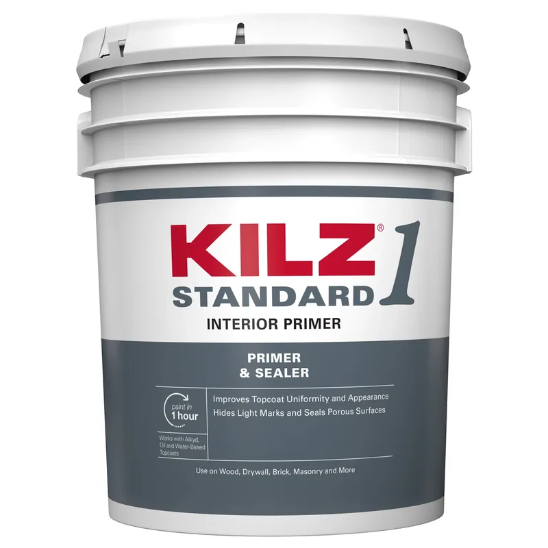 Standard Interior Primer, Water Base, Multi-Surface, 5-Gallons