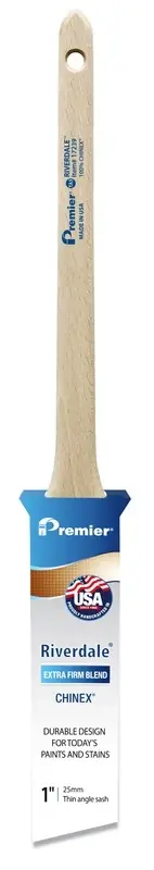 Premier Riverdale 1 In. Extra Stiff Thin Angle Paint Brush