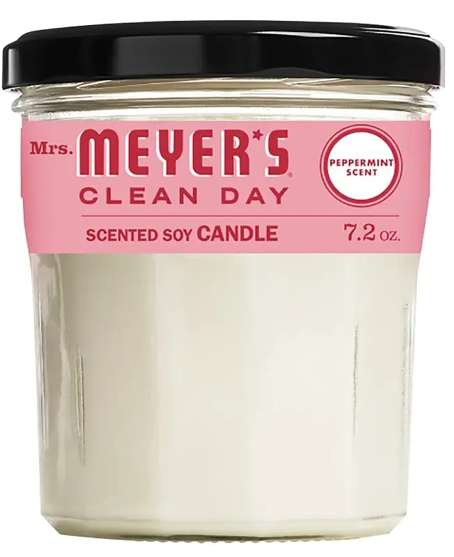 Mrs. Meyer‘s Clean Day White Peppermint Scent Soy Candle 7.2 Oz