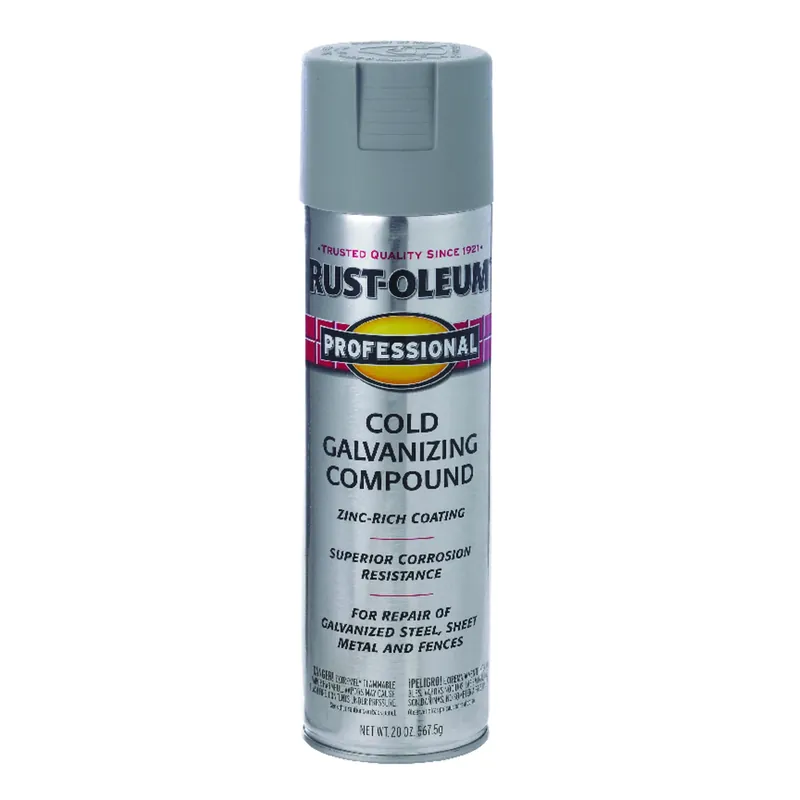 Fast Dry Professional Spray Enamel, Cold Galvanizing Compound, 20-oz.