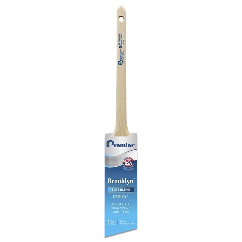 Brooklyn Thin Angle Sash Paint Brush, Poly, 1-1/2 In.