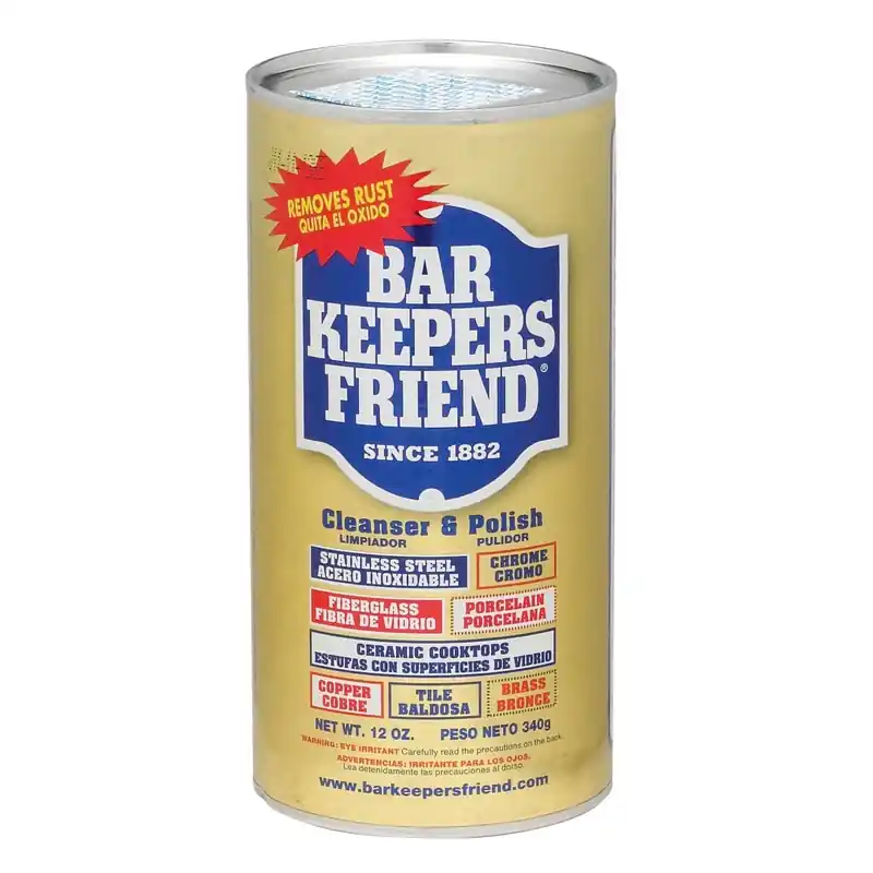 Bar Keepers Friend No Scent Cleaner 12 Oz. Powdered Cleanser And Polish