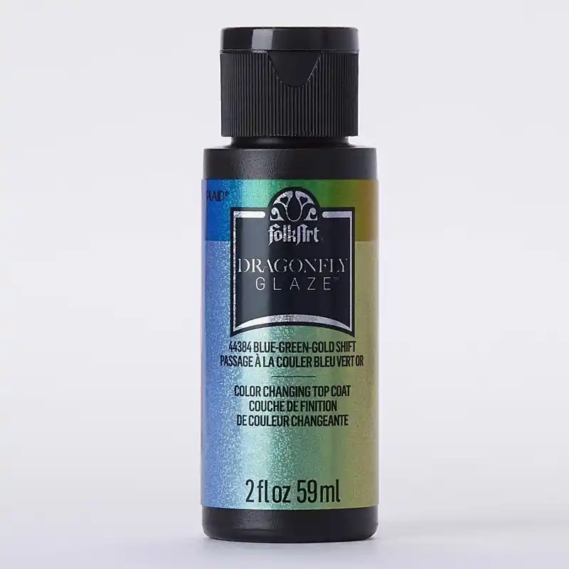 Dragonfly Glaze Blue-green-gold Hobby Paint 2 Ounce Multi-surface