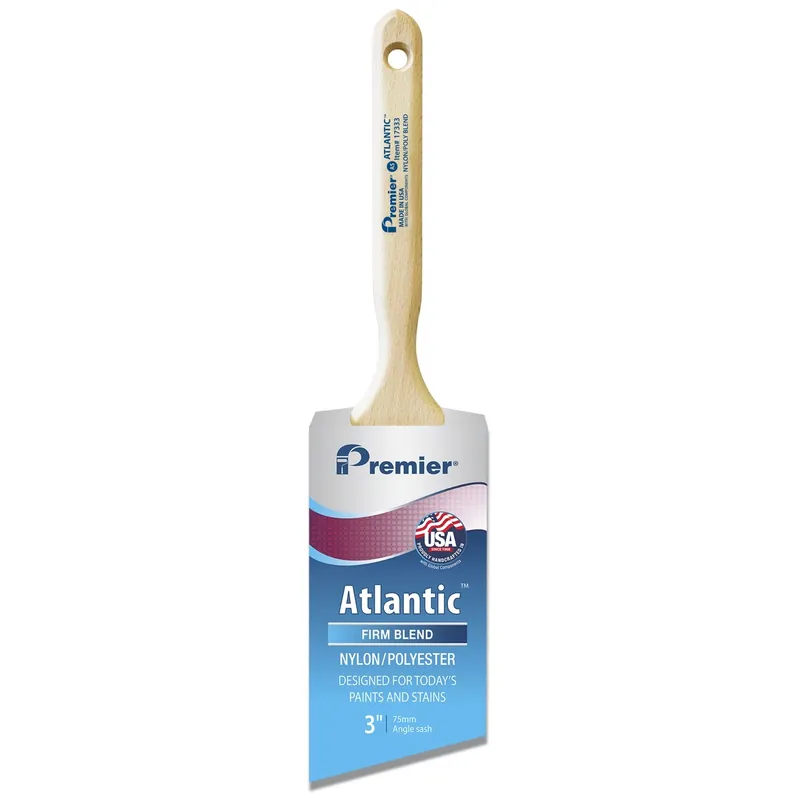 Paint Brush, Firm Nylon/Polyester, 3-In.