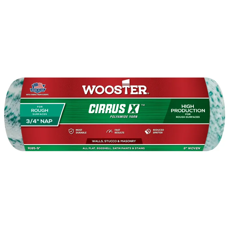 Wooster Cirrus X Yarn 9 In. W X 3/4 In. Paint Roller Cover 1 Pk