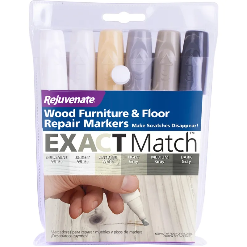 Rejuvenate Assorted Wood Furniture & Floor Repair Markers 6 Pk