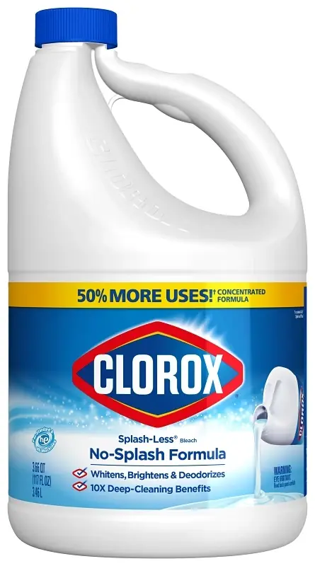 Clorox 117 Fl. Oz. Splash-Less Concentrated Regular Liquid Bleach Cleaner