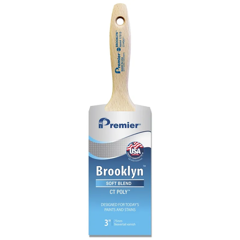 Brooklyn 3 Inch Soft Chiseled Beavertail Varnish Paint Brush Model 17313