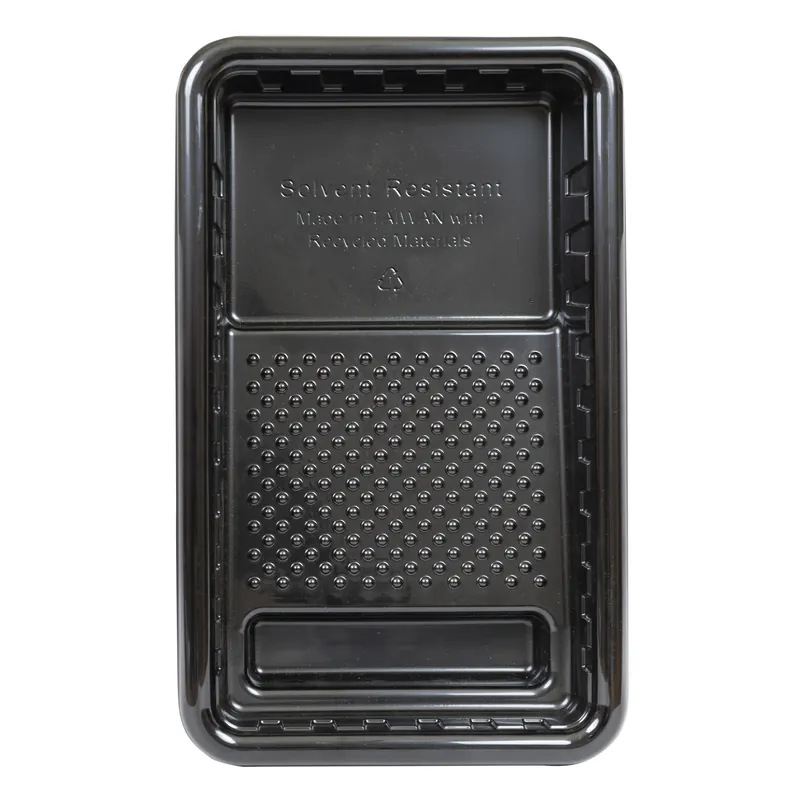 7 In. Black Plastic Mini Roller Paint Tray - Durable And Disposable