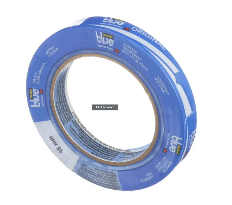 ScotchBlue 0.70 In. W X 60 Yd L Blue Medium Strength Original Painter‘s Tape 1 Pk