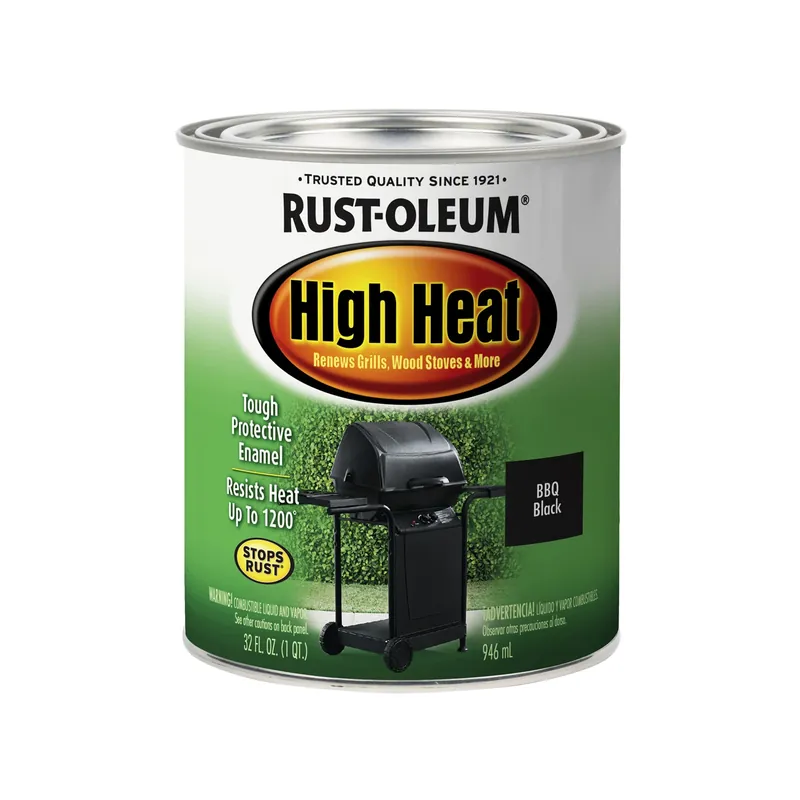 Qt. High Heat Flat Bar-B-Que Black Paint
