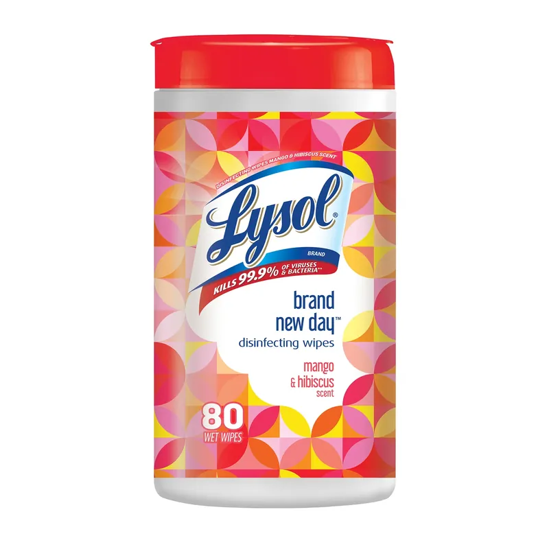 Lysol Brand New Day Mango & Hibiscus Scent Disinfecting Wipes 80 Ct 1 Pk