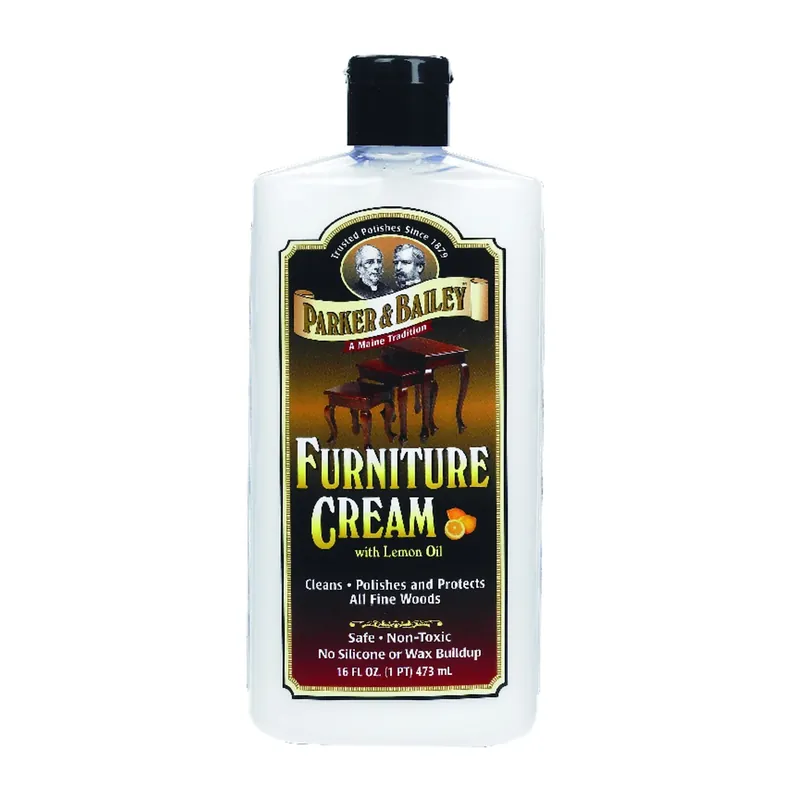Lemon Scent Furniture Cream 16 Oz Bottle - Wood Polish And Protector