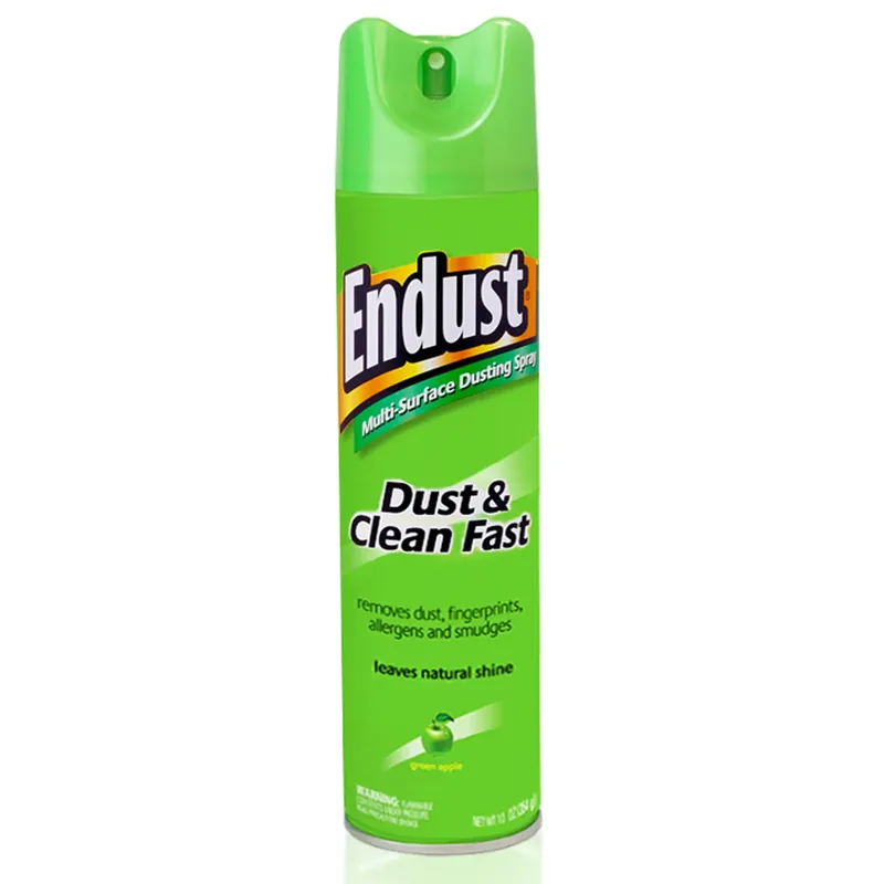 No-Wax Cleaning & Dusting Spray, Green Apple, 10 Oz.