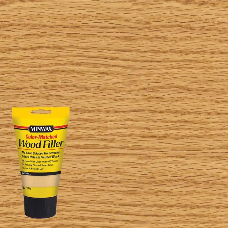 Color-matched Natural Wood Filler 6 Oz Tube For Indoor And Outdoor Use