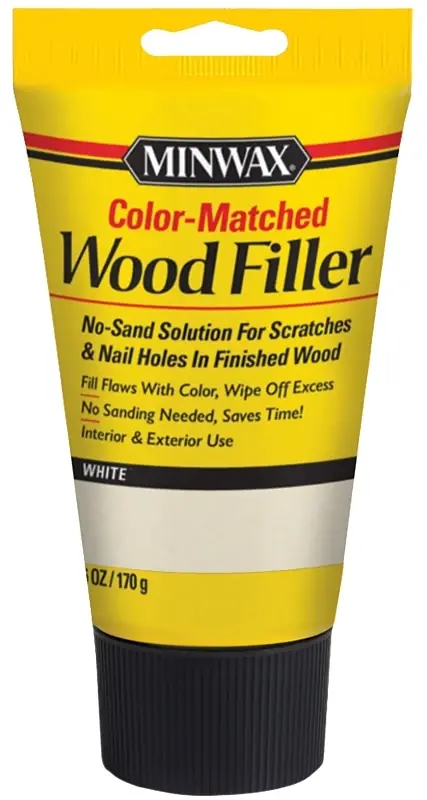 Stainable Wood Filler, White, 6 Oz.
