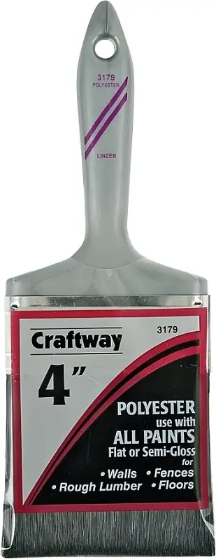 3179-sp 4 Inch Polyester Varnish Wall Paint Brush With Sash Handle