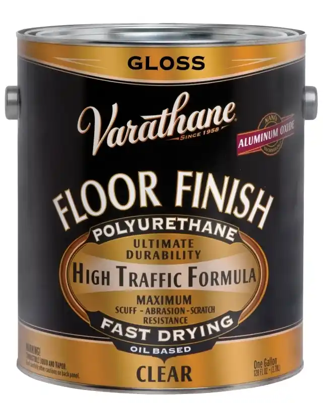Premium Polyurethane Floor Finish, Oil-Base, Gloss, 1-Gallon