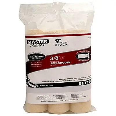 210941 MP BTR 9 X 0.375 In. Paint Roller Covers, Pack Of 3