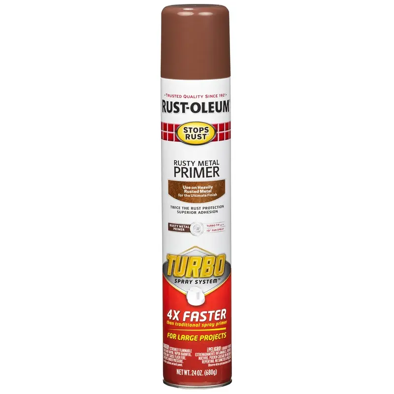Stops Rust 24 Oz. Flat Rusty Metal Primer Spray - Oil-based Enamel