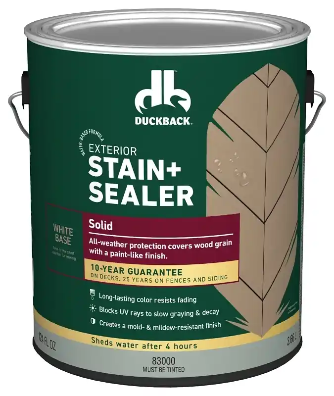 Solid Stain + Sealer, White Tint Base, Gallon