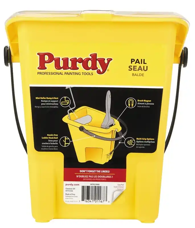 Purdy Pail Yellow 1 Qt Plastic