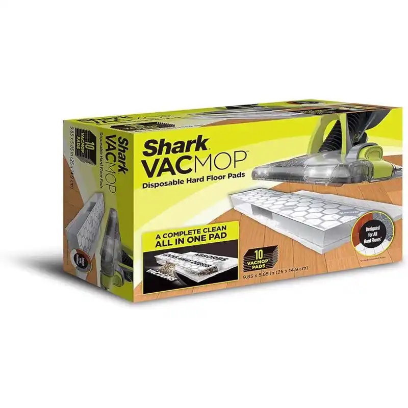 Shark Vacmop 10 In. Floor Applicator Cotton Sweeping Pad 10 Pk