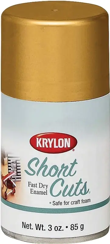 Short Cuts 3 Oz. High-gloss Enamel Metallic Spray Paint, Gold Leaf