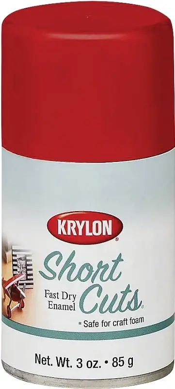 Short Cuts 3 Oz. High-gloss Enamel Spray Paint, Red Pepper - Fast Drying