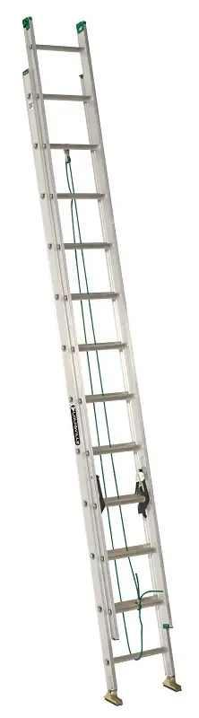 24-Ft. Extension Ladder, Aluminum, Type II, 225-Lb. Duty Rating