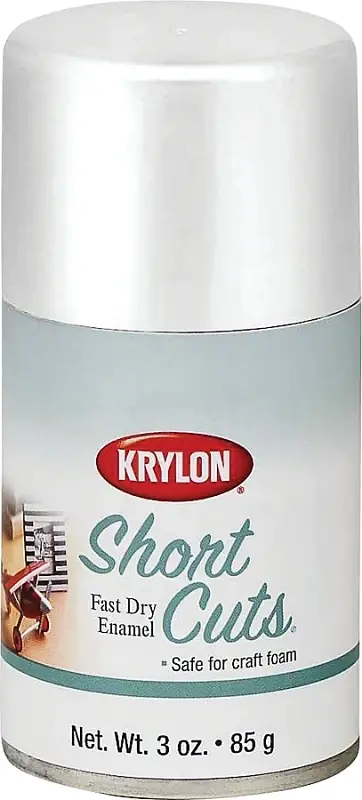 Short Cuts 3 Oz. High-gloss Enamel Spray Paint, White - Fast Drying Finish