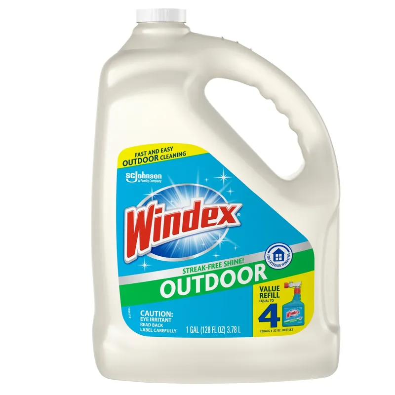 Windex Original Scent Outdoor Glass Cleaner 128 Oz Liquid