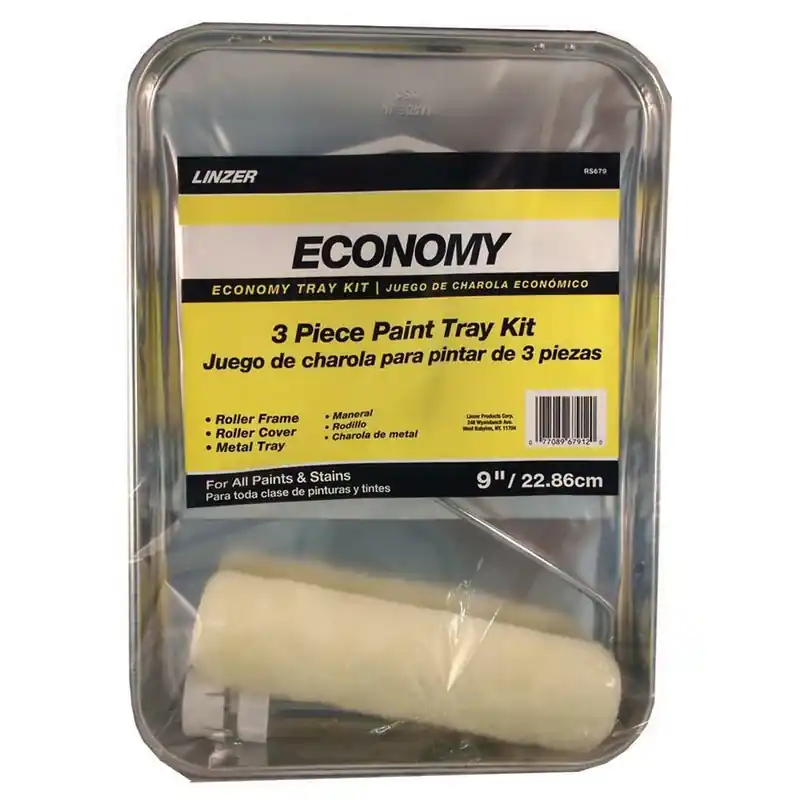 Linzer 9 In. W Regular Paint Roller Kit Threaded End