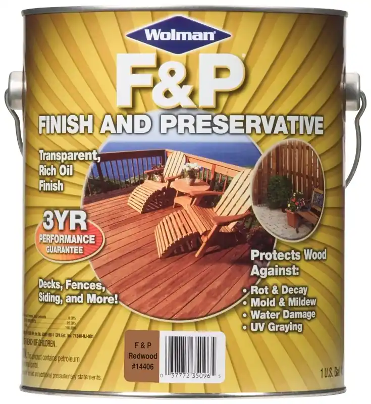 Premium Wood Finish & Preservative, Redwood Tone, 1-Gallon