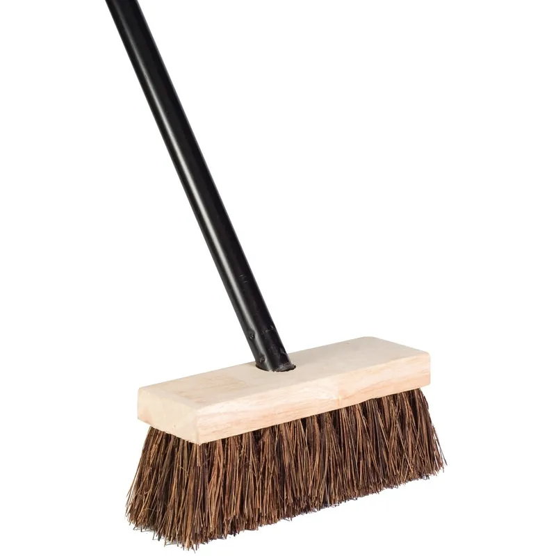 7-3/4" Wide X 52" Long Wood Handle Rug Brush Broom With Palmyra Bristles