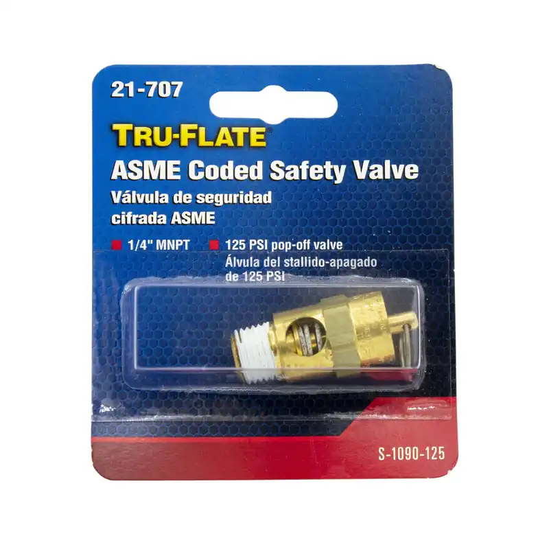Brass Safety Valve 1/4 In. Male 125 Psi Model Trfl21707