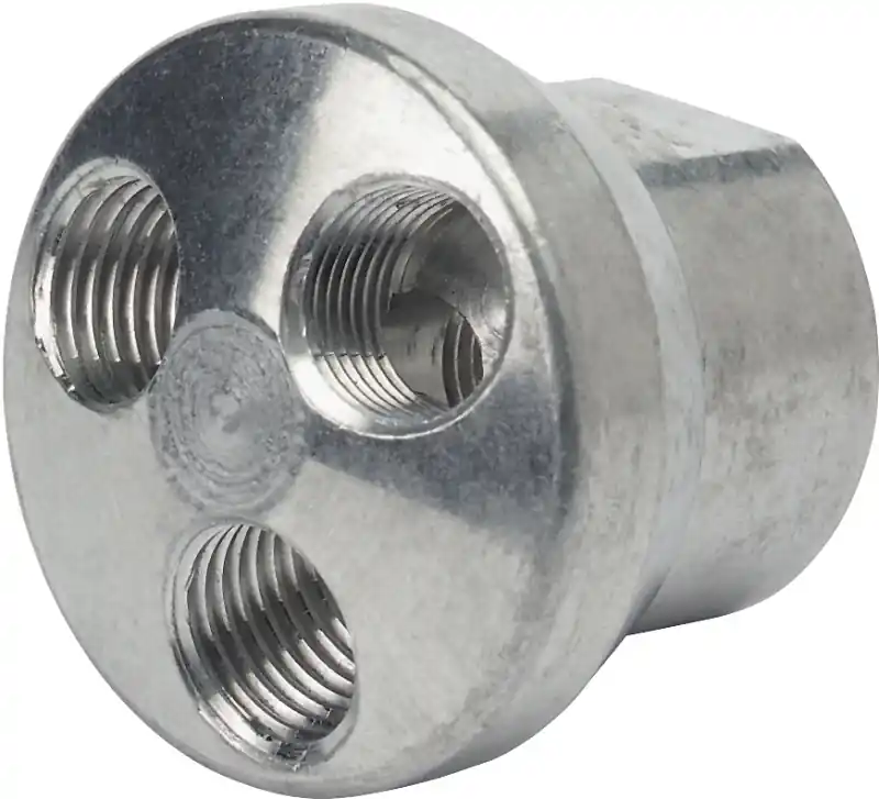 3-in-one Brass 3-way Manifold 1/4 In. Npt Air Tool Accessory