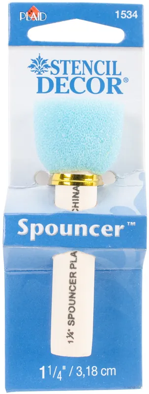 Folkart 1-1/4 Inch Wide Blue Foam Applicators For Painting And Crafting