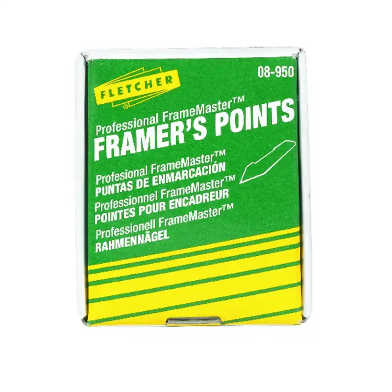 Fletcher-Terry Professional FrameMaster Framer‘s Points For Repairing Or Reglazing Windows 3000 Pk