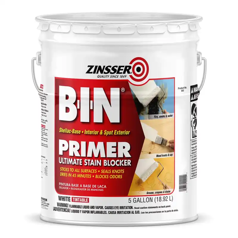 B.I.N. Primer Sealer, White, 5-Gallons