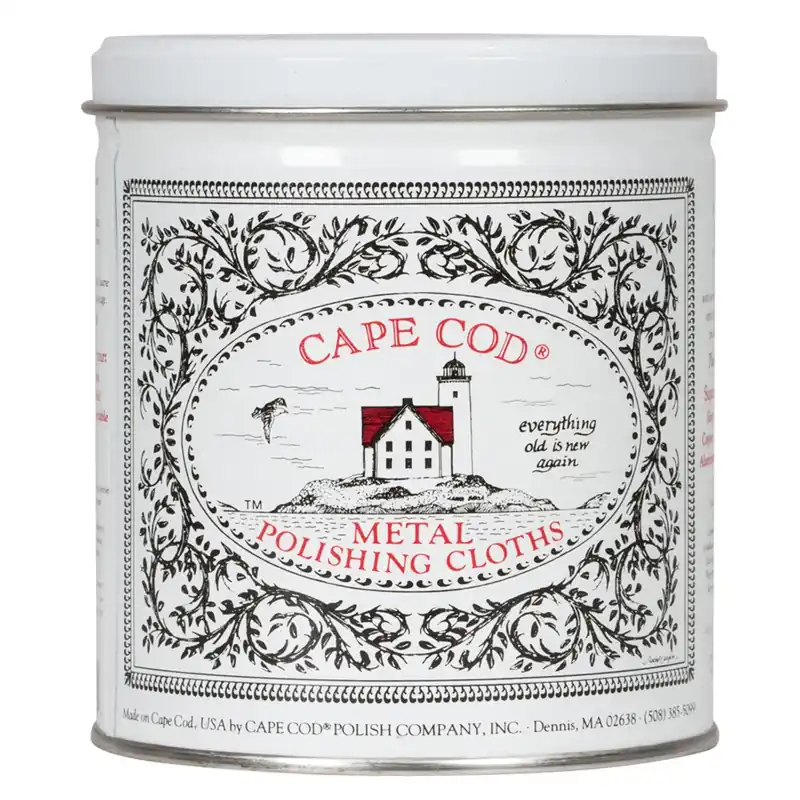 Cape Cod Vanilla Scent Metal Polish 3 Oz Cloth