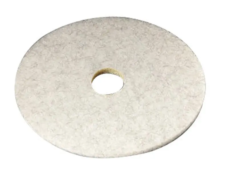 3M Natural Blend 17 In. D Non-Woven Natural/Polyester Fiber Floor Polishing Pad Tan