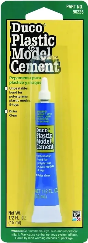 Duco 0.5 Oz. Clear Plastic And Model Cement For Various Materials