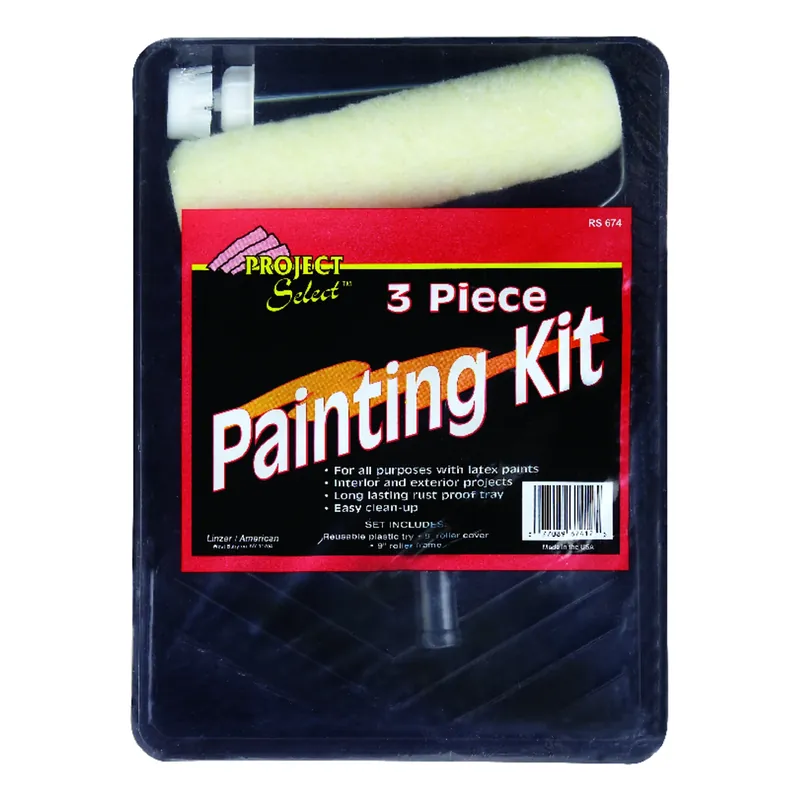 Linzer Project Select 11.75 In. W Regular Paint Roller Kit Threaded End